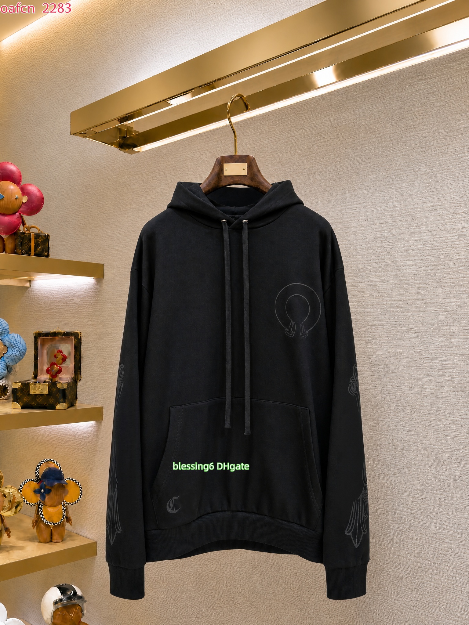 Designer Chrome men's hoodie casual hoodie hooded sweatshirt kangaroo pocket women's loose fit long sleeved pullover autumn/winter men