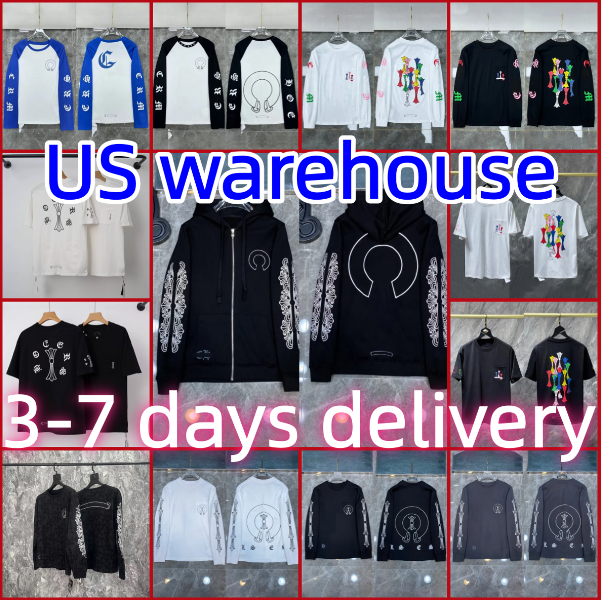 High Quality hoodie Men Designer shirt Chrome Long Sleeve New Men hoody Fashion Hoodies Sweatshirts Hip Hop Running Jacket Pullover Hooded Cardigan