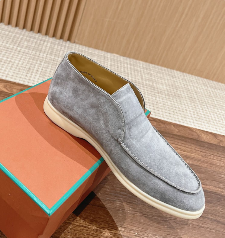 Warm High Top Suede Boot Winter Designer Men Women Ankle Boots Casual Open Walk Suede & Leather Booties Platform Sole Party Dress Comfort Walking Fl