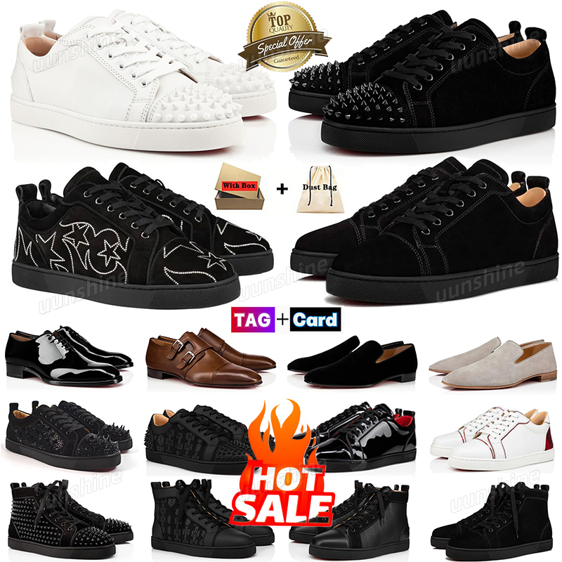 Designer Shoes Luxury Low Top Suede Leather Sneakers Dress Shoes Luxury bottoms shoes with box classic shoes Office Career Wedding Fashion Flat S
