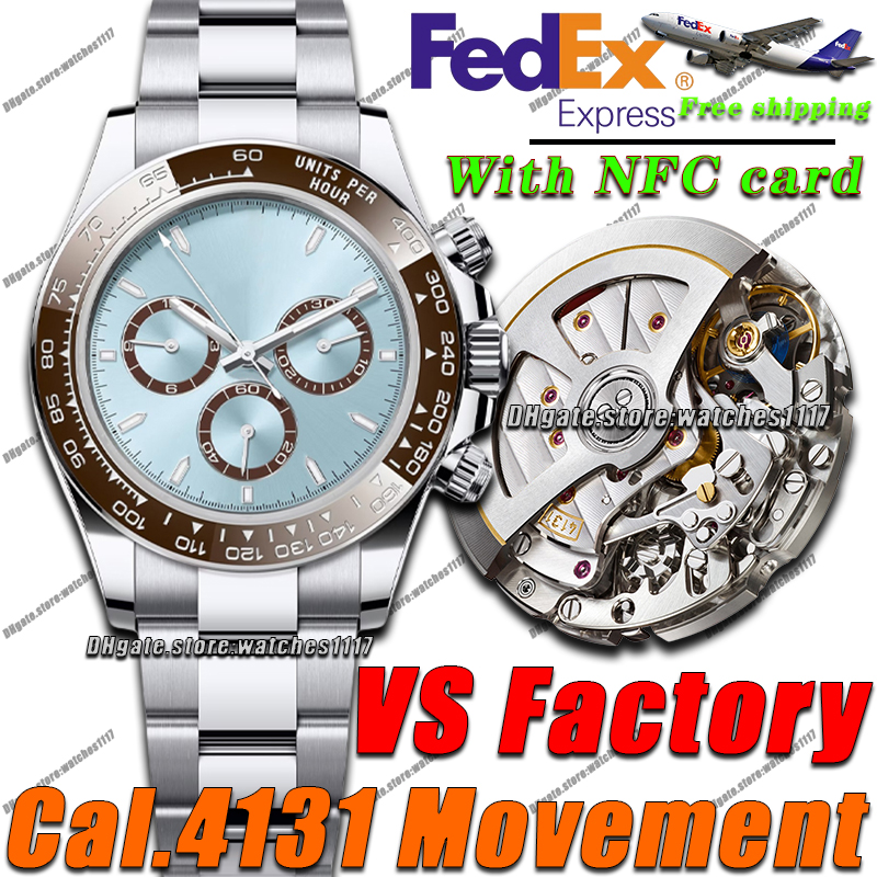 VS Factory watch Luxury Mens watch Cal.4131 Timer Movement Designer watches men Automatic Mechanical 40MM High quality 10ATM Waterproof 904L stainle