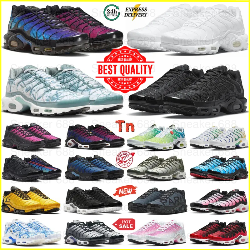 Top quality Tn 3 Running Shoes Men Women Triple White Black Hyper Blue Gradient Unity tns Plus Tennis Breathable Mens Trainers outdoor Sports Sneake