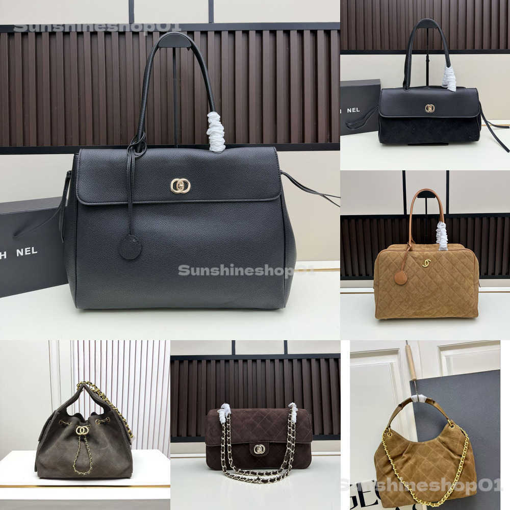 Totes High quality Designer Shoulder bag cc bag luxury 26c hobo bag New genuine leather Classic flap quilted vintage handbags niche design Luxury ch