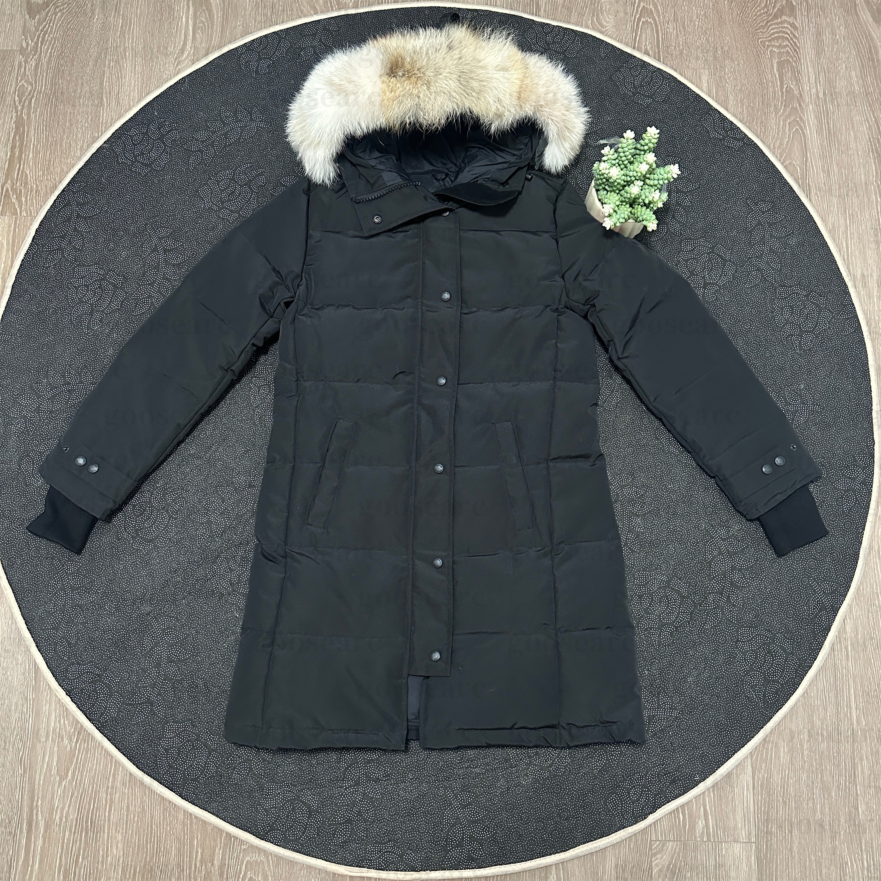 Designer Womens Down Jacket Fashion Brand jackets womens Long Coat Large Pocket Fur Collar Thermal Top Female autumn winter Large Clothing Coats xs-