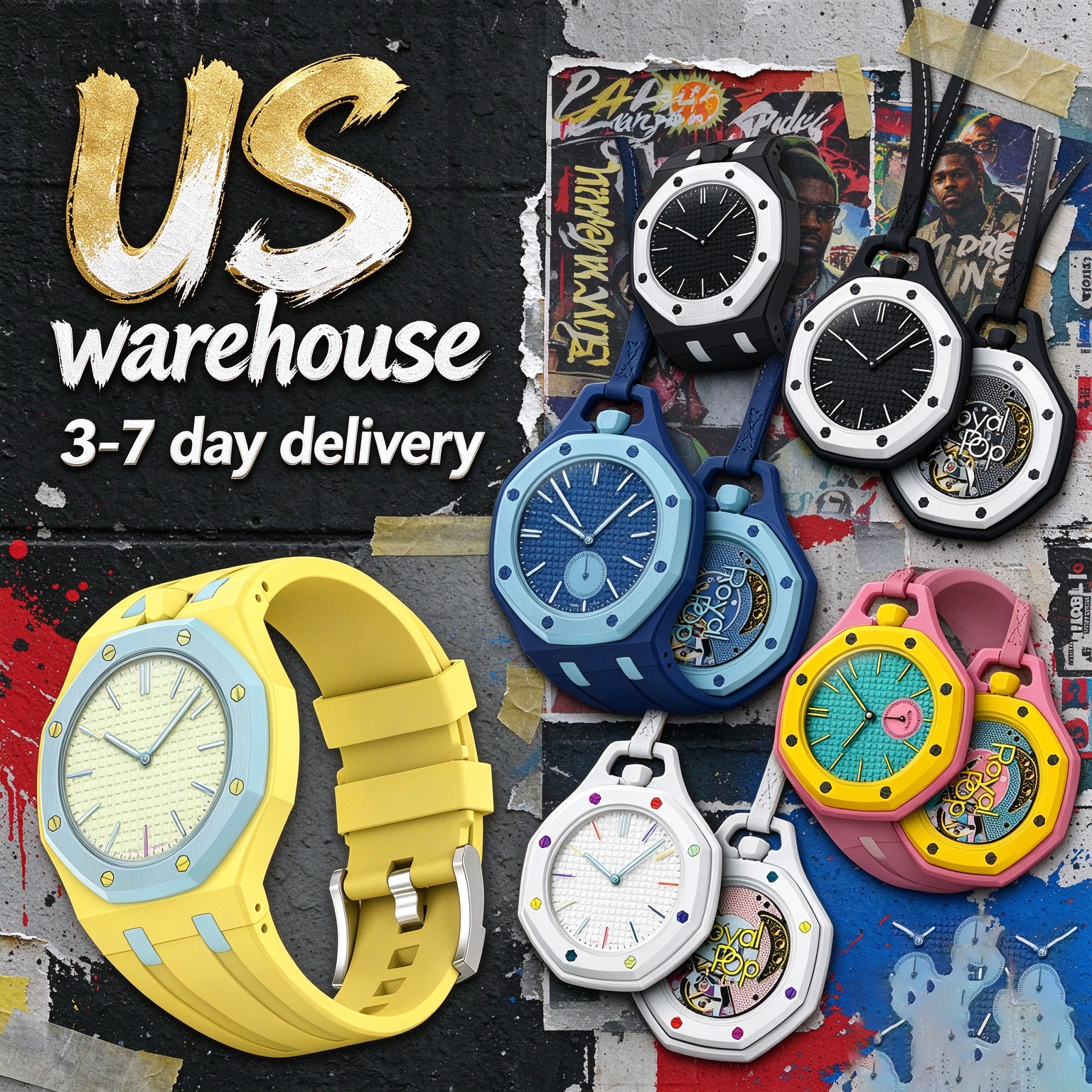 mens luxury quartz watch designer square dial rubber band robust cool classic watches suitable for everyday wearing