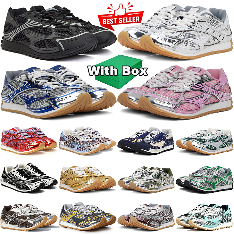 Orbit Sneakers avec boîte baskets designer pour femmes et hommes argent blanc triple noir rose marine plateforme casual chaussures de luxe