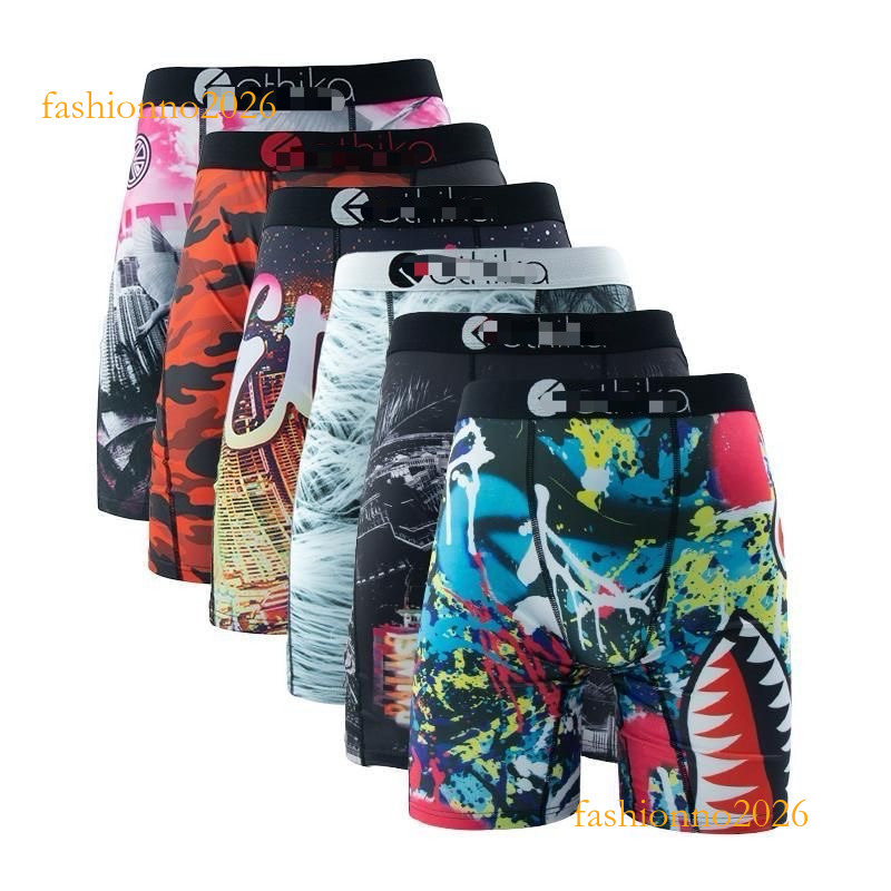 Designer ethica Boxers Sports Lightweight Breathable Printed ethikaa Boxer Luxury Brand classic casual Ethikaaboxers Underwear High Quality Brand Me
