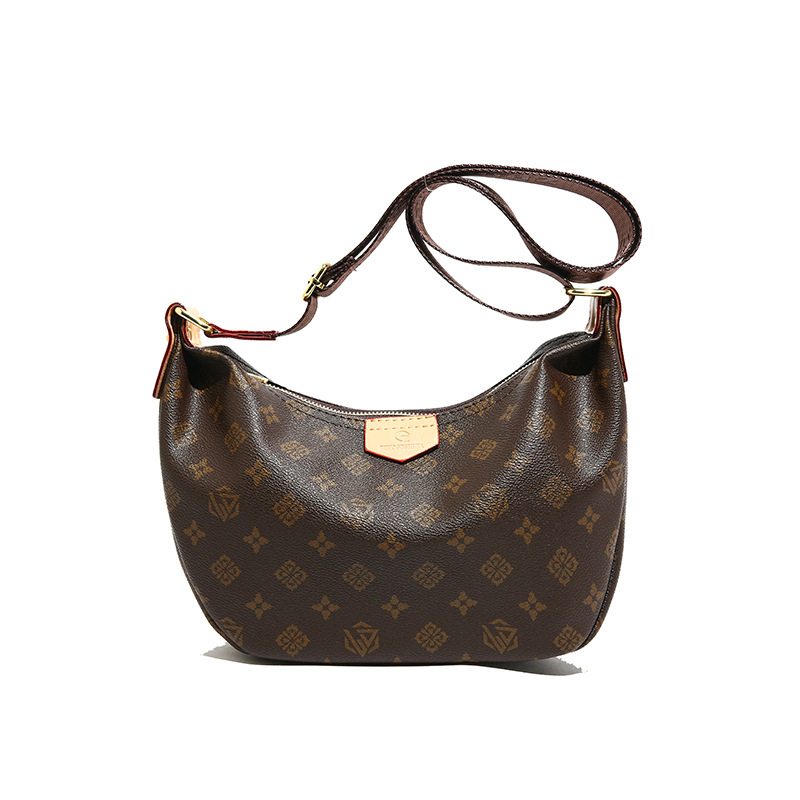 2026 new handbag simple retro shoulder bag classic fashion Joker jiaozi bag large capacity crescent crossbody bag.