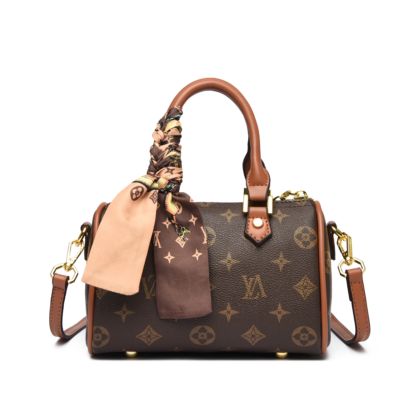 Luxury OULAIMEIZI Brand New Free Shipping Designer 2026 Summer Versatile Fashion Shoulder Bag Trendy Printed Boston Bag For Woman