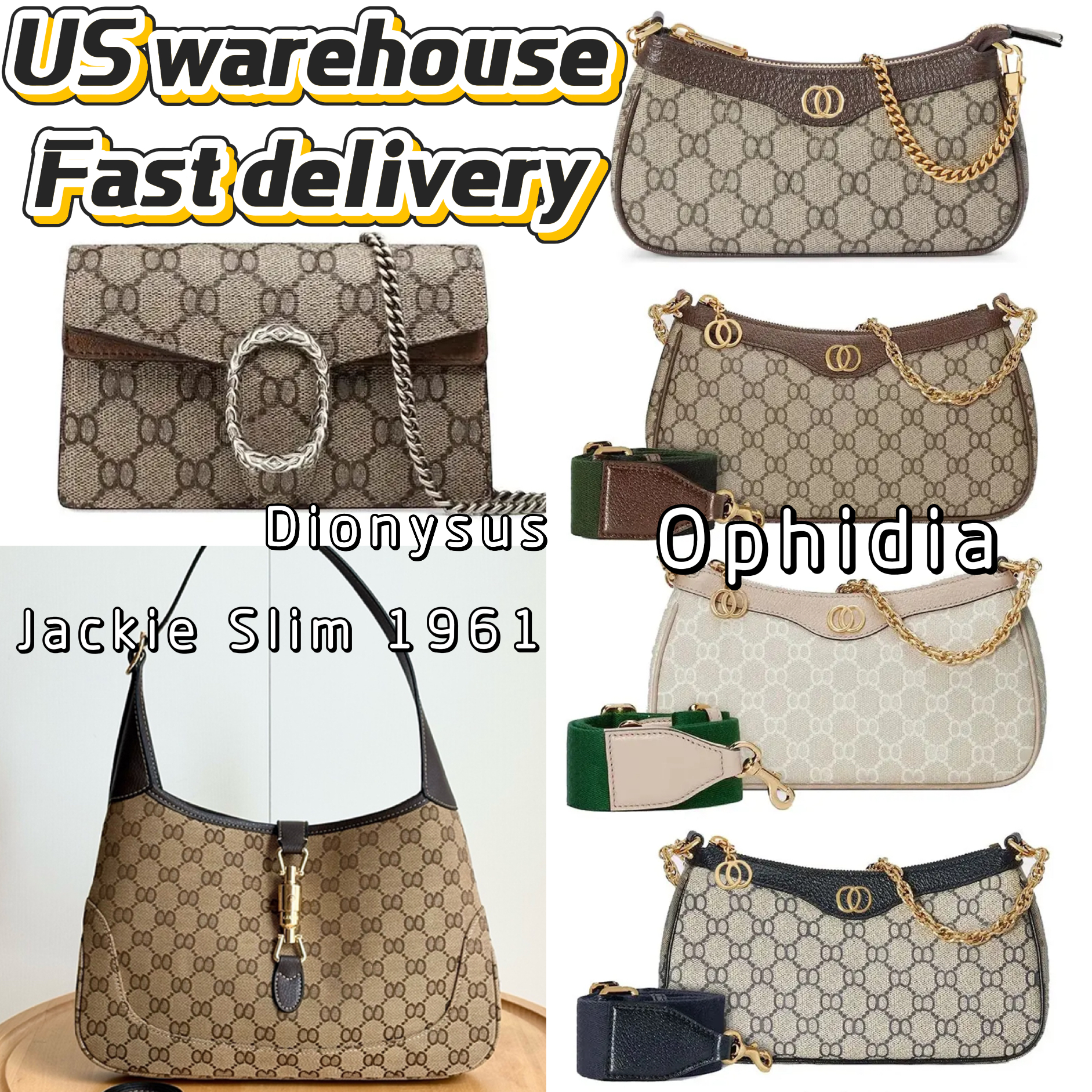Jackie Slim 1961 12A designer bag Ophidia bag luxury bag shoulder bag Hobo bag handbag crossbody bag for women Classic women bag fashion bag Designe