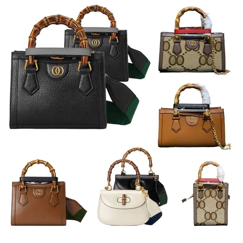 Designer Bag Bamboos Handle Bag Dianas Tote Bag Classic Shoulder Bag Luxury Top Quality Removable Shoulder Bag Strap Various Colors Women Crossbody