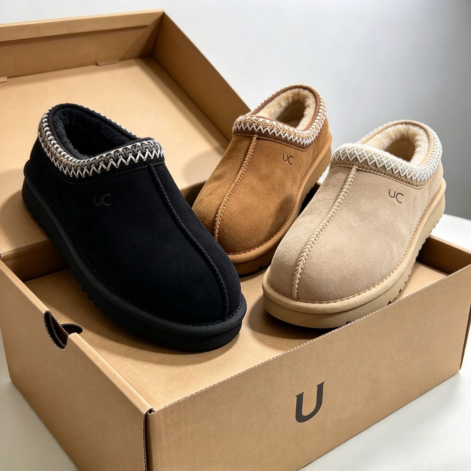 2027 NEW Designer Fashion tazz tasman Furry uggesWomen Soft Plush warm Womans Clog winter snow boot Casual Luxury House Sandals Slippers db1