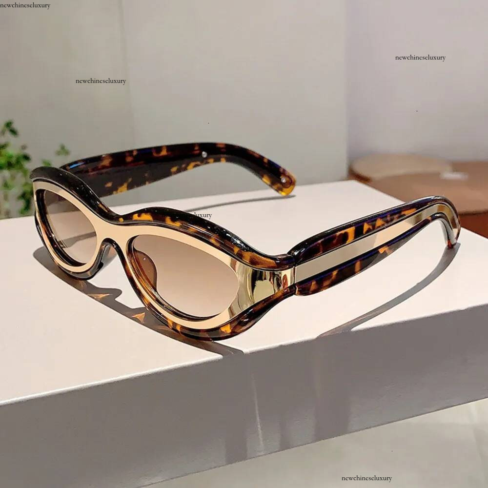 Designer De Luxe Mode Cat Eye Y2K Nouvelles Lunettes De Soleil Style De Rue Anti Lunettes De Cyclisme En Plein Air À La Mode Marque Accessoires P