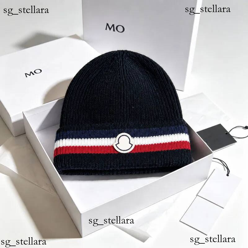Designer pour femmes hommes bonnets couleur classique bloqué laine tricot crâne automne hiver extérieur chaud chapeau de ski élégant polyvalent c