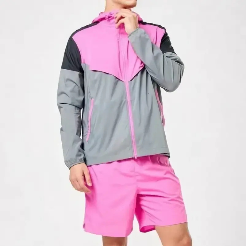 Men Short Jacket Men Short Jacket Mens Designer Running Hooded Monterex 2 Piece Tracksuit Sport outerwear Fitness Suit Outerwear Miller Windbreaker