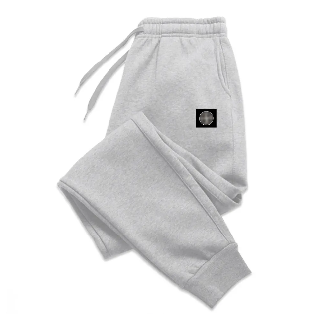 Stones Lisland Sweatpants Designer Topstoney Men Women Solid Casual Minimalist Style Baggy Drawstring Sweat Pants Embroidery Compass Badge Trouser