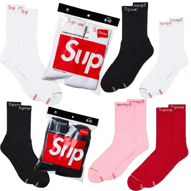 Mens sport cotton 4 pairs wholesale designer socks underwear womens fashion casual cotton breathable high quality designer skateboarding sports sock