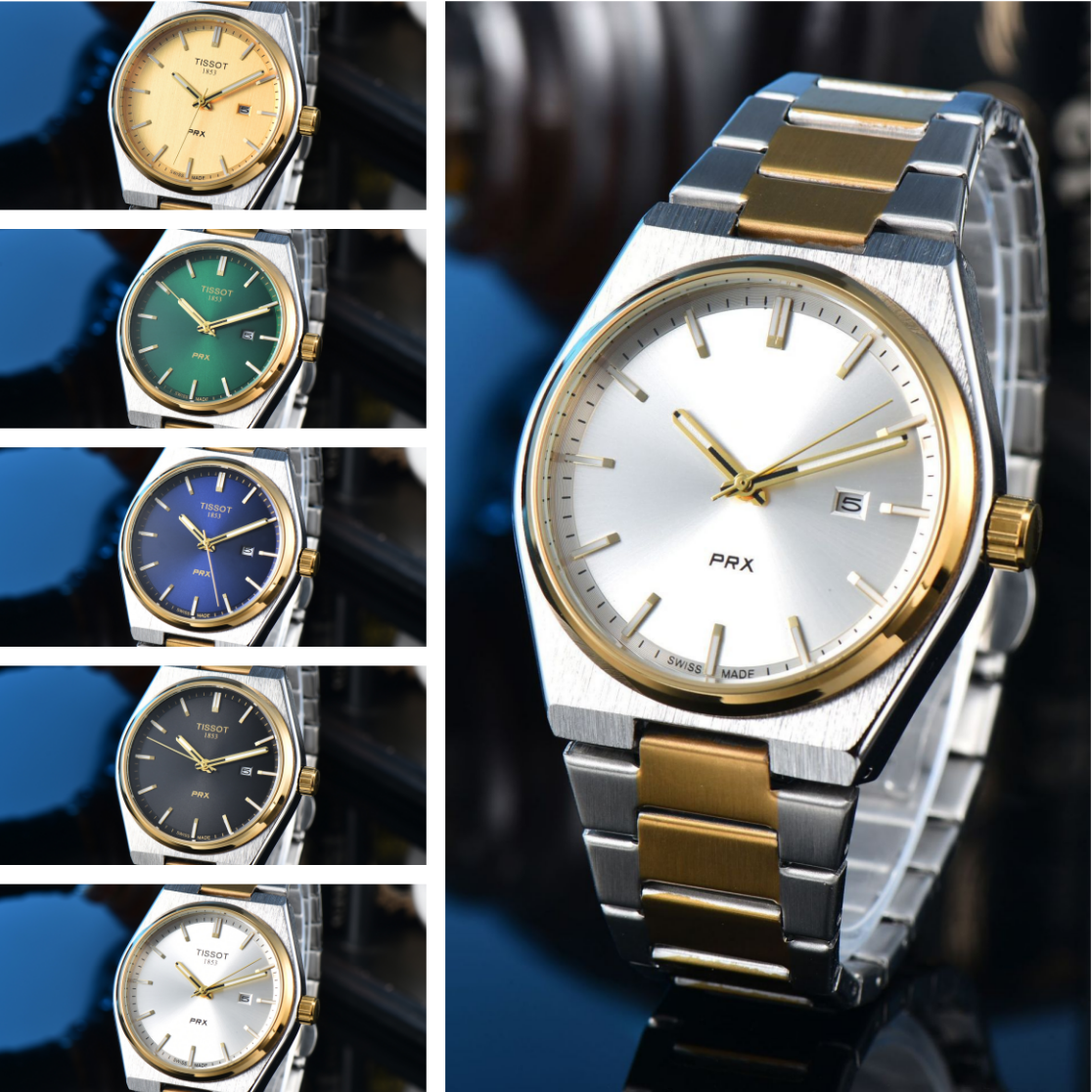 New Design Mens women PRX 1853 Watches automatic quartz Movement Male Clock Luxury Business Wristwatch F1 Designer TOP Brand 1853Tissity Watches