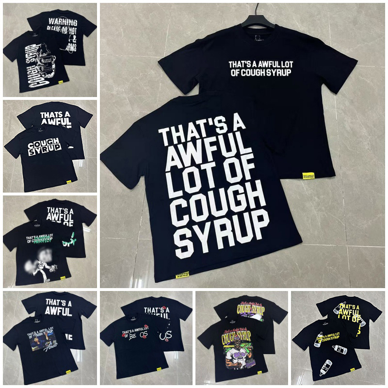 awful lotta cought sryup designer shirt mens summer men t shirt fashion street shirts graphic tee y2k shirt alocs shirt thats a awful lot of caug