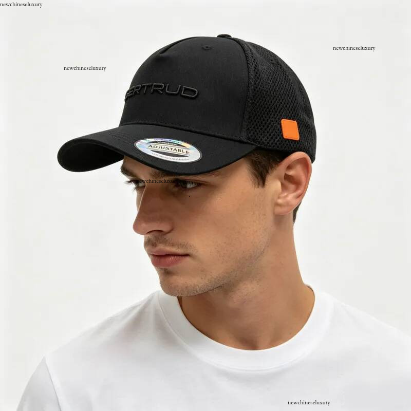 2026 Tendance Gertrude Gaston Broderie Chapeau de camionneur Hip Hop Casquette de baseball à bord incurvé Léger Plage Camping Casquettes de solei