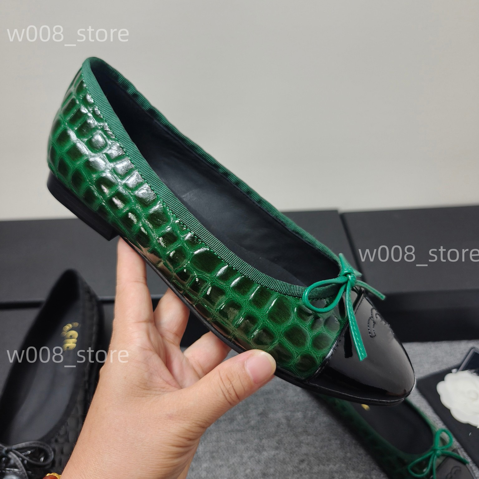 Paris Luxury designer Black Ballet Flats Shoes Women brands Quilted Genuine Leather Slip on Ballerina Round Toe Ladies Dress Shoes Zapatos leather w