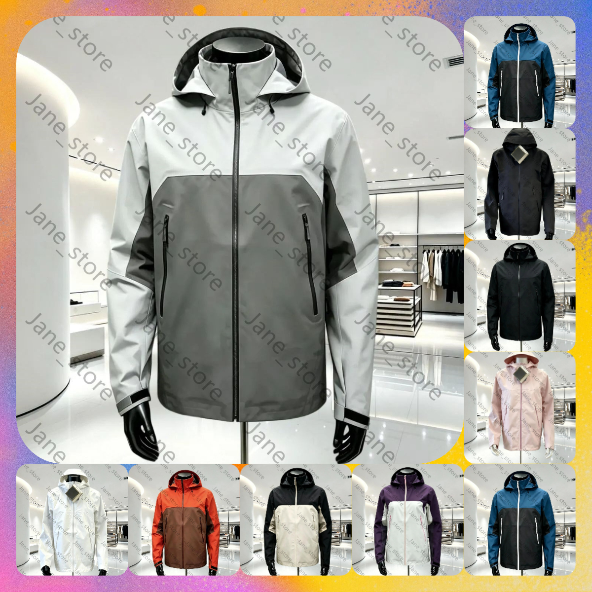 10A Designer Arc Jacket Men Women Goretex LT SV Hard Shell Zip Up Waterproof Hood Windbreaker High Quality Ski Jacket Fashion Clothes Artery Trend A