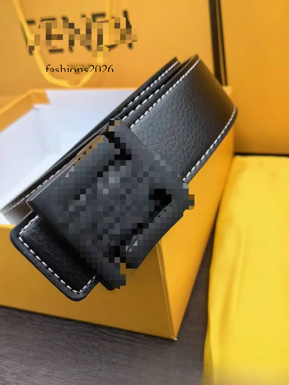 Designer Luxury High End Leather Belt 2026 Classic Casual Double Sided Trend F * New Versatile Men's Business Fashion Belt Genuine Leather 64d