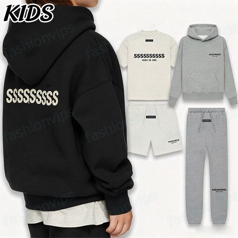 kids designer clothes boys essential hoodie pants tracksuit children shorts tshirt set baby girls T shirt youth tees toddler tops baby sports thick