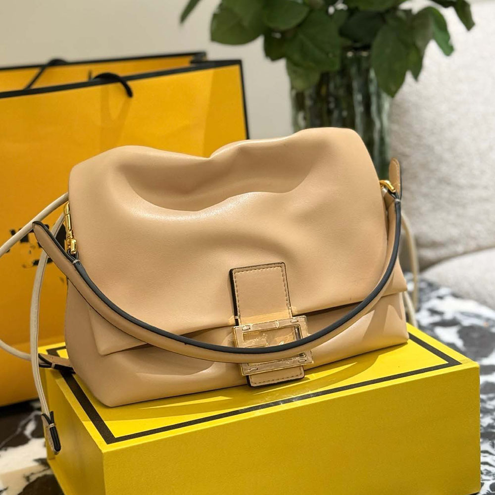 10A Handmade Genuine Leather Women's Brown Handbag 16cm 25cm Genuine Leather Copy Crocodile Bag Handmade Lock Shoulder Bag Top Quality Elegant