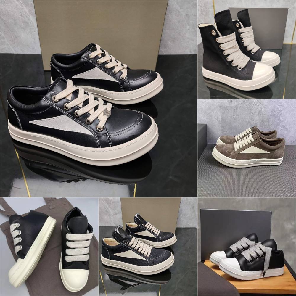 Designer Ro Brand VINTAGE Sneakers Mens Women Low Black White Furry Canvas RO Outdoor Casual Shoes KICKS CONCORDIANS RUNWAY JUMBOLACE Genuine Mesh L