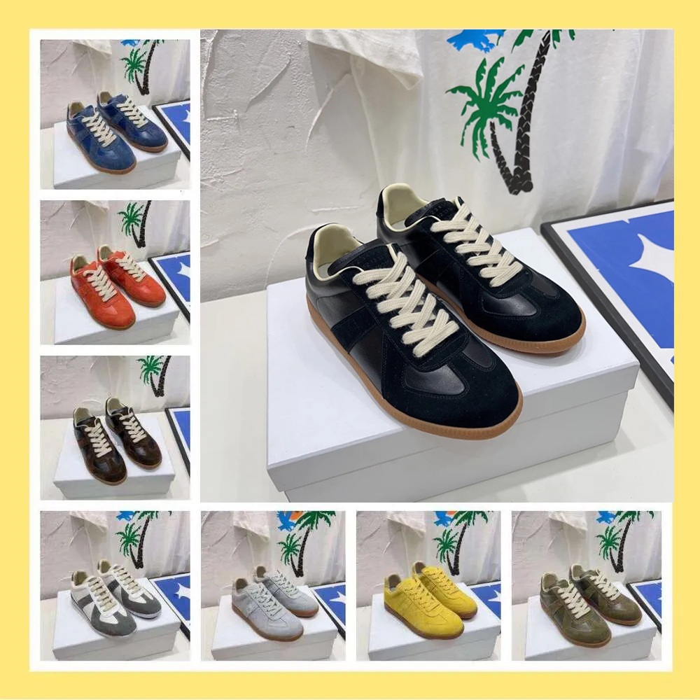 Designer Shoes Gats Sneakers chaussure Replicate Suede mm6 Woman Mens Flat Foam Casual Shoes White Grey Black Trainer Outdoor Shoes With Box
