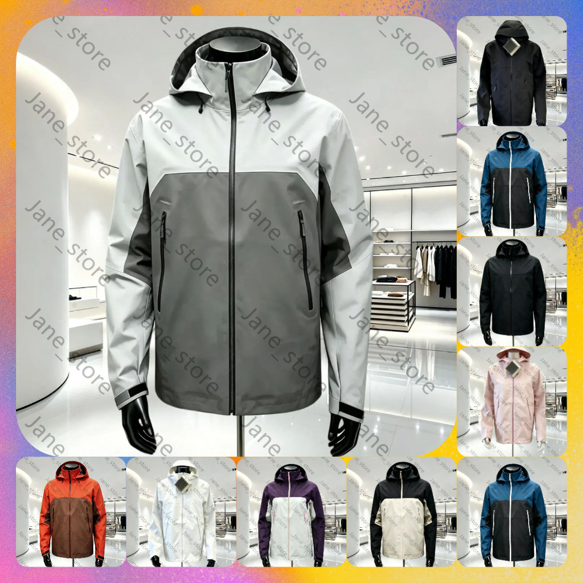 10A Designer Arc Jacket Men Women Goretex LT SV Hard Shell Zip Up Waterproof Hood Windbreaker High Quality Ski Jacket Fashion Clothes Artery Trend A