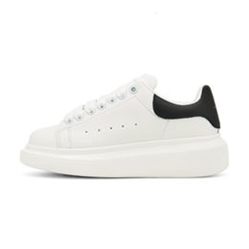 Men Shoes Women Breathable Black Platform Skate Shoes Thick Sole Height Increasing Lace Up Leather Casual Daily Walking Sneakers Plus Size Footwear