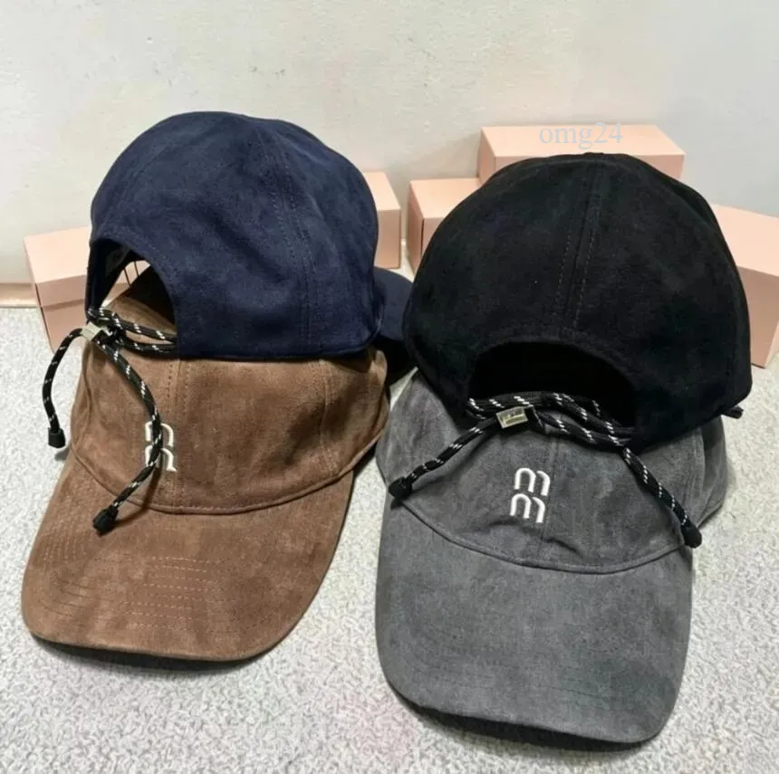 designer cap embroidered For Men Women hat casquette lux luxury Fashion Letter Velvet Winter Autumn Drawstring Fitted Hats