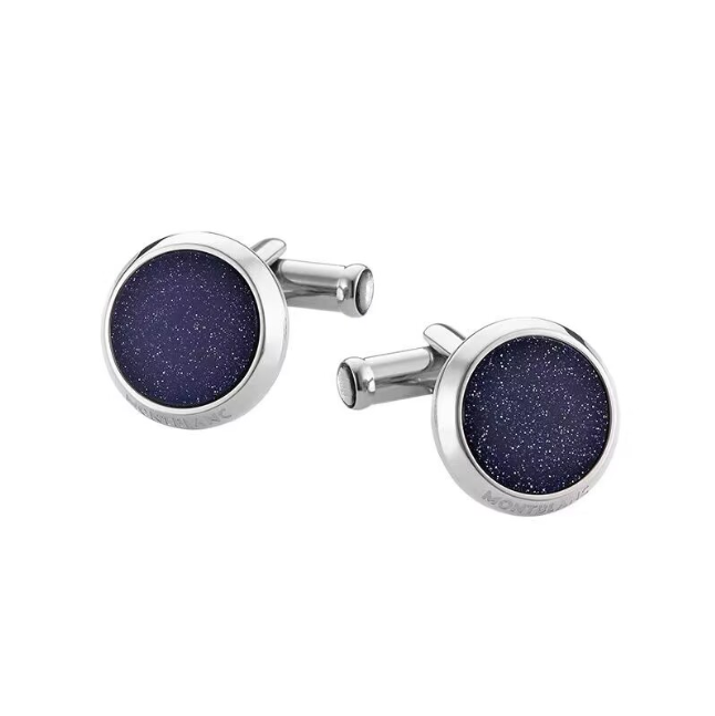 Luxurious starry blue cufflinks Upscale shirt accessories Man Cufflinks MB Cufflinks Elegant Men jewelry cufflinks Designer cufflinks with Fashion c
