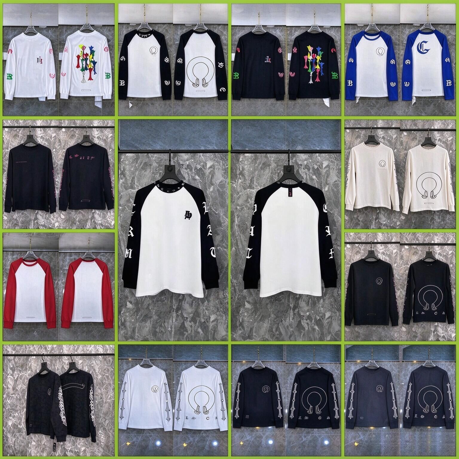 High Quality hoodie Men Designer shirt Chrome Long Sleeve New Men hoody Fashion Hoodies Sweatshirts Hip Hop Running Jacket Pullover Hooded Cardigan