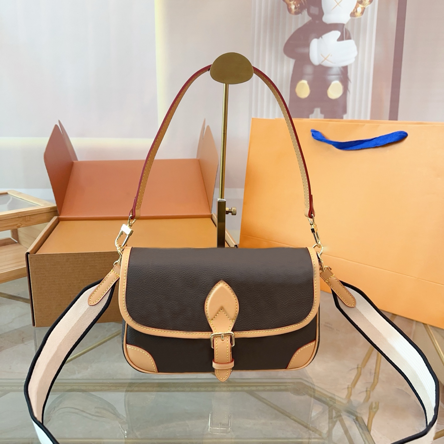 Sac de créateur Diane sac à main femmes sacoche sac à bandoulière de luxe en cuir fourre-tout sac luxe bandoulière Top qualité sac à main message