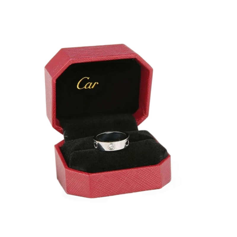 Creative love Ring Luxury 4mm 5mm 6mm 18K golden Screw Waterproof stainless steel Ring Minimalist Fashion Jewelry Size 5-11 Wedding gift for Valenti