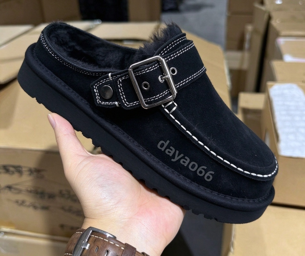 With Box Designer Goldenstar Evelina Clog Slippers Clogs Hi Slides Dad Sandal Golden star Beach Women Men Tazz Tasman Fall Driftwood Chestnut Sand W
