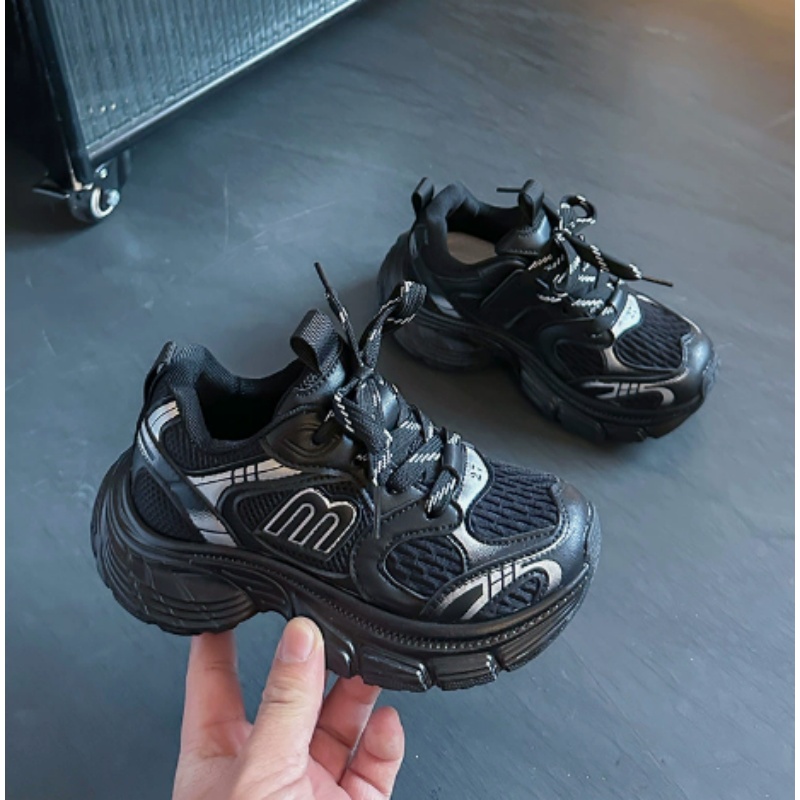 Trendsetting Kids Athletic Shoes Designer Boys Girls Casual Sneakers Chunky Trainers Youth Big Kids Running Shoes Breathable Mesh Children Sport Sho