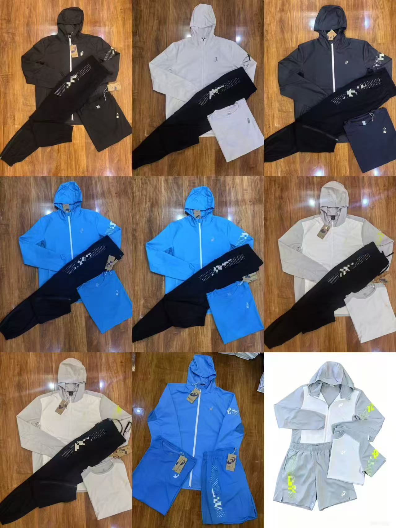 Asicsly sportset voor heren, broek en jas, Asicsly-set, premium trainingspak