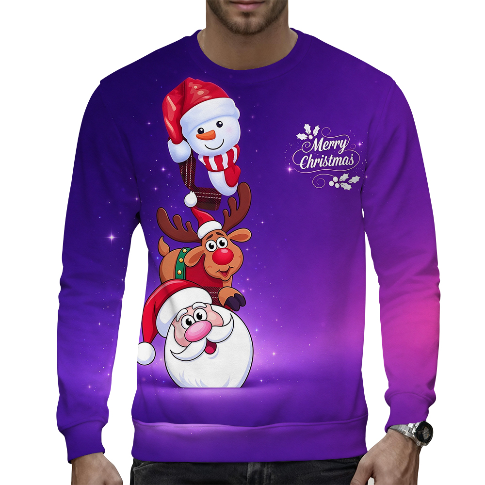 Chic Casual Fit Cotton Blend Sweater for Him with Classic Ribbed Sleeves and Hemline