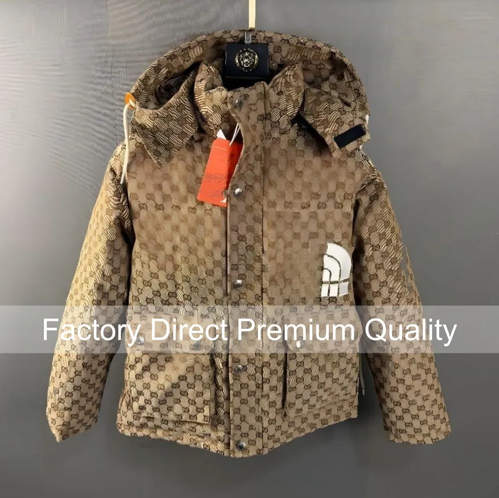 2026 Co-branded Designer Jacket Warm Mens Coat Puffer Jackets Letter Print Clothing Couple Street Style Winter Winterjacke Down Parka Waterproof Men