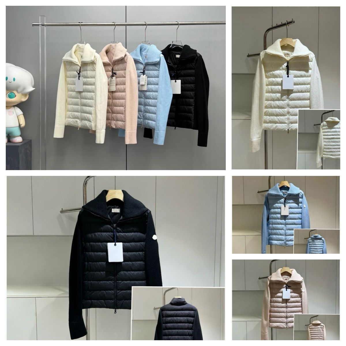 Designer Femmes Down Vestes Mode Hiver À Capuchon Puffer Femmes Parkas Slim Badge Brodé Vêtements D'extérieur Pour Femmes Veste Tricotée 12
