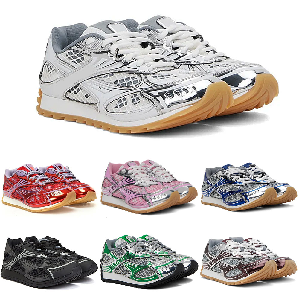 Stock in USA Silver Designer Women Sneakers Low Casual Shoes Platform Dad Shoe Trainer Black Pink Gold Olive Green Oasis Navy Top Quality Outdoor Tr