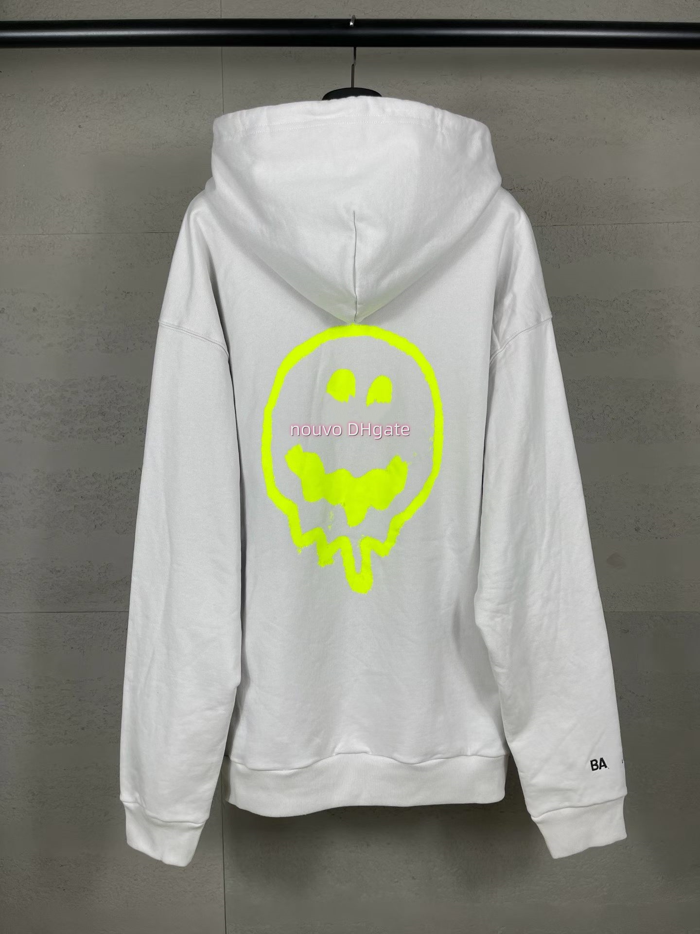 2026 Fall Jackets Designer Luxury Oversized Zip Up Hoodie Glow In Dark Alien Smile Print Drop Shoulder Cotton Hooded Jacket Unisex Streetwear multip