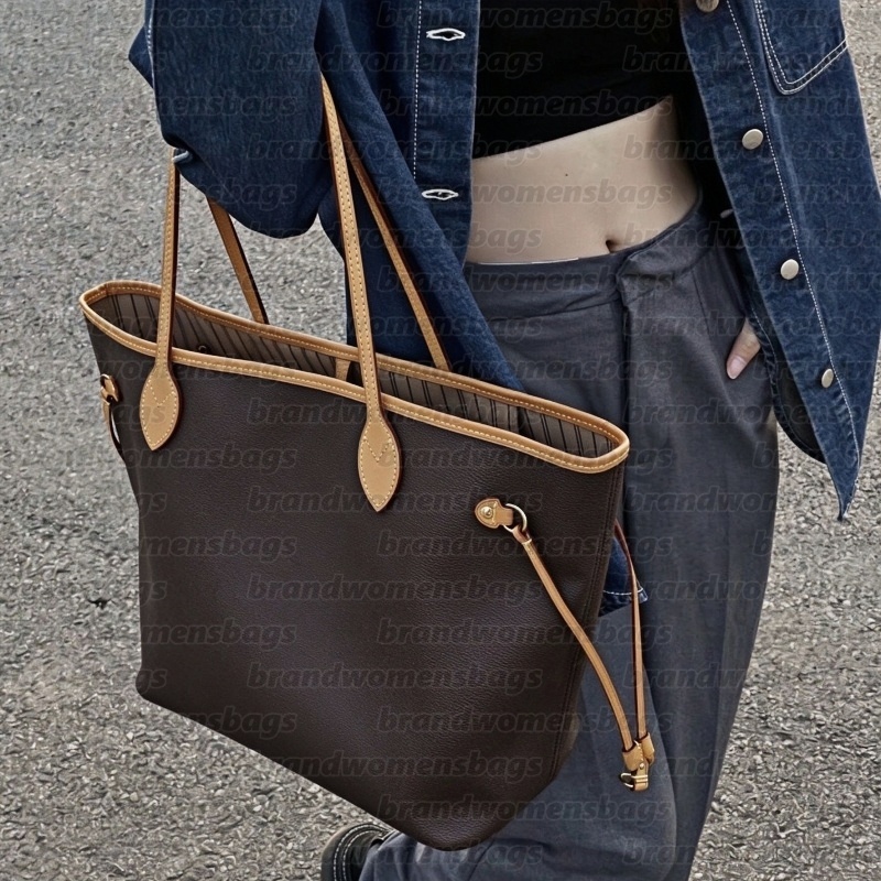 12A Designer Femme Grand Sac Fourre-Tout Sac Sacs À Bandoulière En Cuir Fleur Dames Avec Pochette Grande Capacité Sac À Main Sac À Provisions Moy