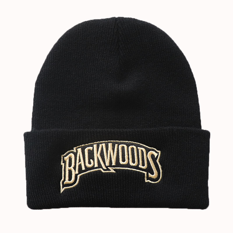 Autumn and Winter Unisex BACKWOODS Letter Warm Knitted Hat Foreign Trade Embroidered Student Beanie