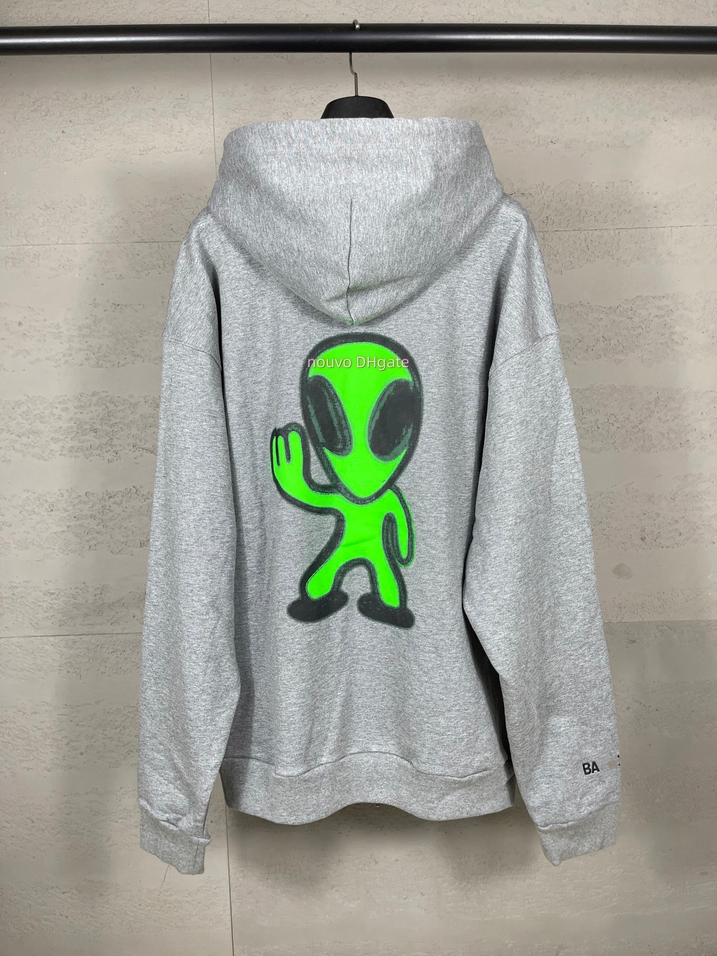 2026 Mes Hoodie Designer Luxury Oversized Zip Up Hoodie Glow In Dark Alien Smile Print Drop Shoulder Cotton Hooded Jacket Unisex Streetwear multiple
