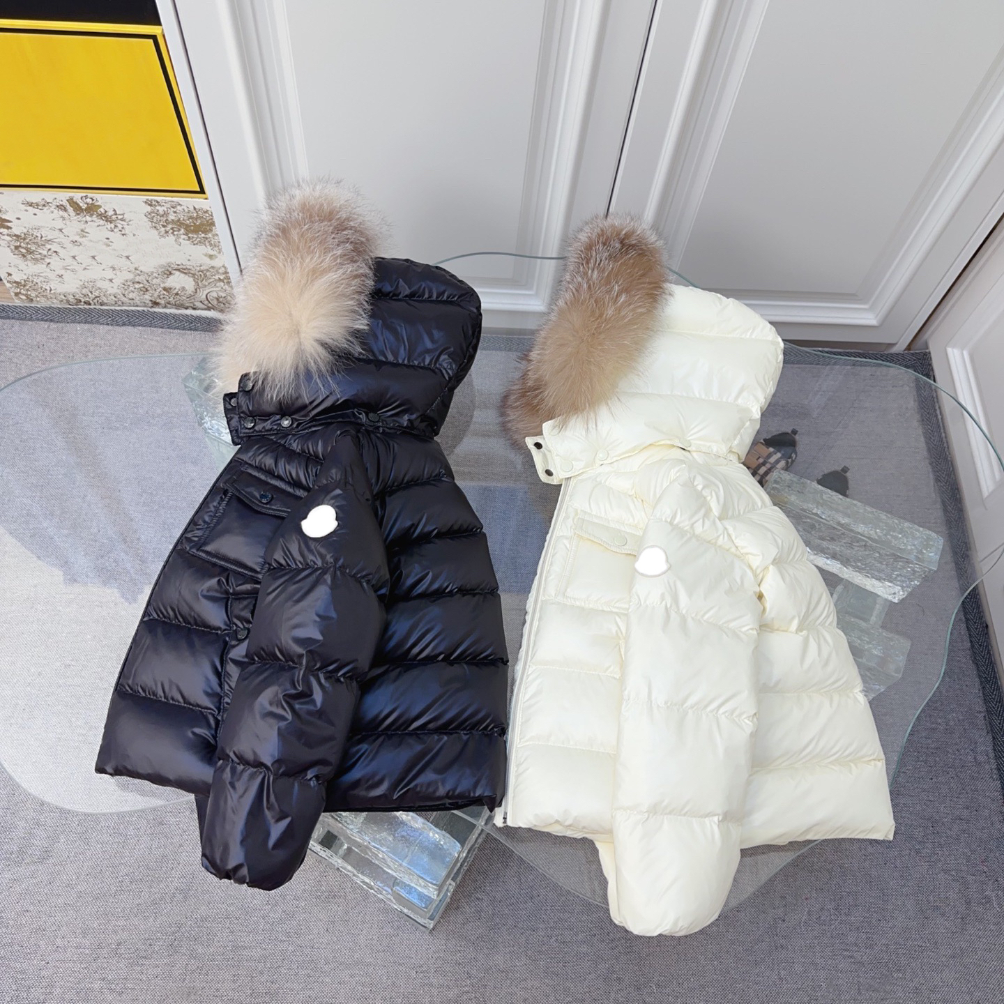 Kids Winter Down Jacket with Real Fur Hood Boys Girls Warm Puffer Coat Windproof Waterproof Children Outerwear